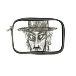 Man With Hat Head Pencil Drawing Illustration Coin Purse Front