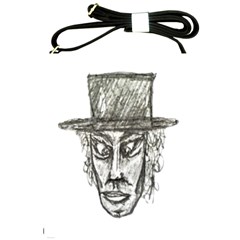 Man With Hat Head Pencil Drawing Illustration Shoulder Sling Bags