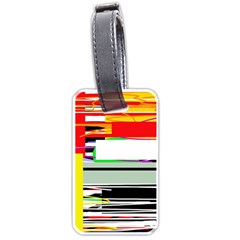 Lines and squares  Luggage Tags (One Side) 