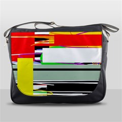 Lines and squares  Messenger Bags