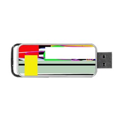 Lines and squares  Portable USB Flash (One Side)