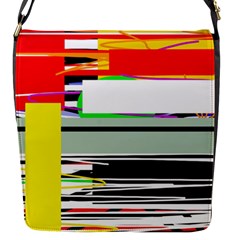 Lines and squares  Flap Messenger Bag (S)