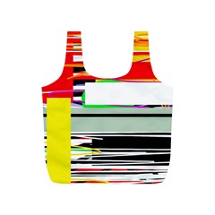 Lines and squares  Full Print Recycle Bags (S) 