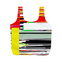 Lines And Squares  Full Print Recycle Bags (m)  by Valentinaart