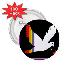 Bird 2 25  Buttons (100 Pack) 