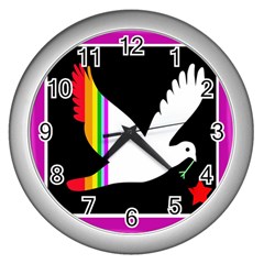 Bird Wall Clocks (silver) 