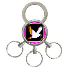 Bird 3-ring Key Chains by Valentinaart