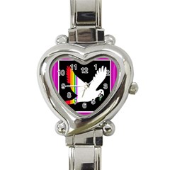 Bird Heart Italian Charm Watch