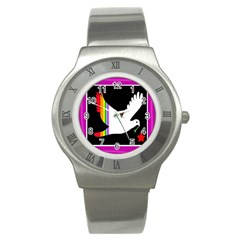 Bird Stainless Steel Watch