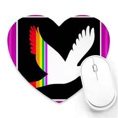 Bird Heart Mousepads