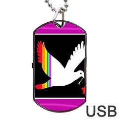 Bird Dog Tag Usb Flash (one Side)