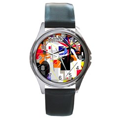 Champion Round Metal Watch