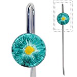 Teal Aster Bookmark Front