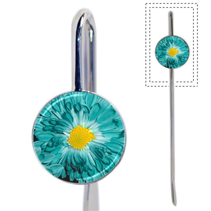 Teal Aster Bookmark