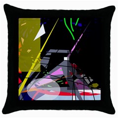 War Throw Pillow Case (black)