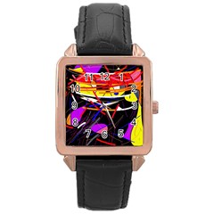 Revolution Rose Gold Leather Watch 