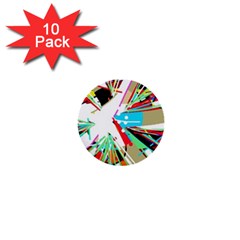 Colorful Big Bang 1  Mini Buttons (10 Pack)  by Valentinaart