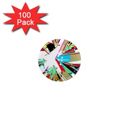 Colorful Big Bang 1  Mini Magnets (100 Pack) 