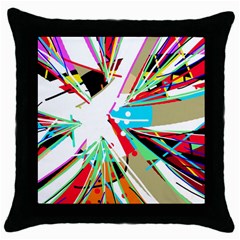 Colorful Big Bang Throw Pillow Case (black)