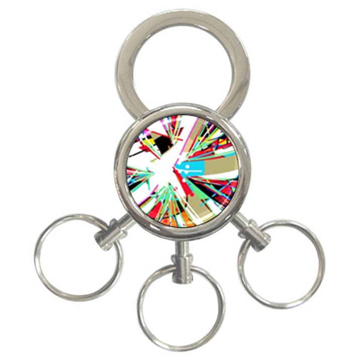 Colorful Big bang 3-Ring Key Chains