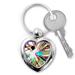 Colorful Big Bang Key Chains (heart)  by Valentinaart