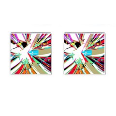 Colorful Big Bang Cufflinks (square)