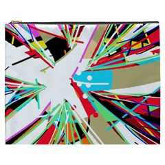 Colorful Big Bang Cosmetic Bag (xxxl)  by Valentinaart