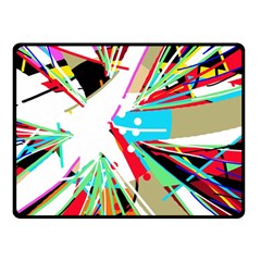 Colorful Big Bang Double Sided Fleece Blanket (small) 