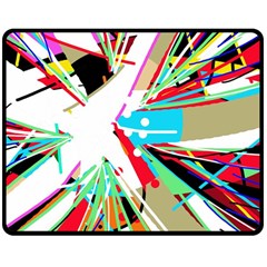 Colorful Big Bang Double Sided Fleece Blanket (medium) 