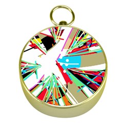 Colorful Big Bang Gold Compasses