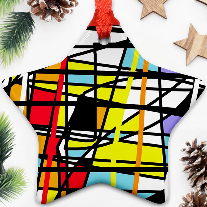 Casual abstraction Ornament (Star) 