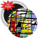 Casual abstraction 3  Magnets (10 pack)  Front