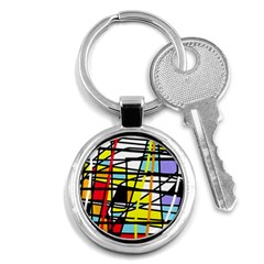 Casual Abstraction Key Chains (round) 