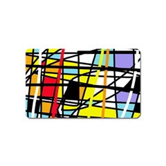 Casual Abstraction Magnet (name Card) by Valentinaart