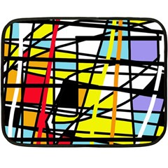 Casual Abstraction Double Sided Fleece Blanket (mini) 