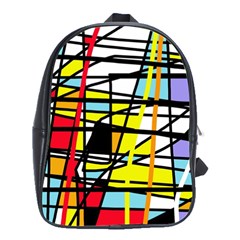 Casual Abstraction School Bags(large) 