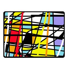 Casual Abstraction Fleece Blanket (small)