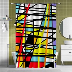 Casual Abstraction Shower Curtain 48  X 72  (small) 