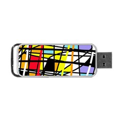 Casual Abstraction Portable Usb Flash (one Side)