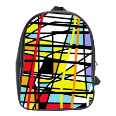 Casual Abstraction School Bags (xl)  by Valentinaart