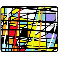 Casual Abstraction Double Sided Fleece Blanket (medium) 