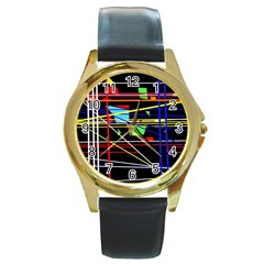 No Limit Round Gold Metal Watch