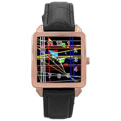 No Limit Rose Gold Leather Watch 