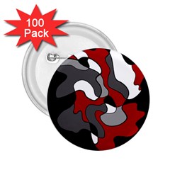 Creative Spot - Red 2 25  Buttons (100 Pack) 