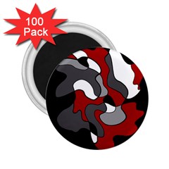 Creative Spot - Red 2 25  Magnets (100 Pack) 