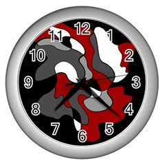 Creative Spot - Red Wall Clocks (silver) 