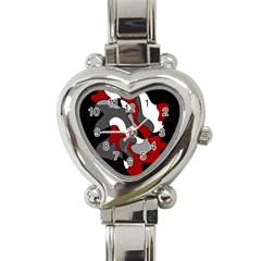 Creative Spot - Red Heart Italian Charm Watch