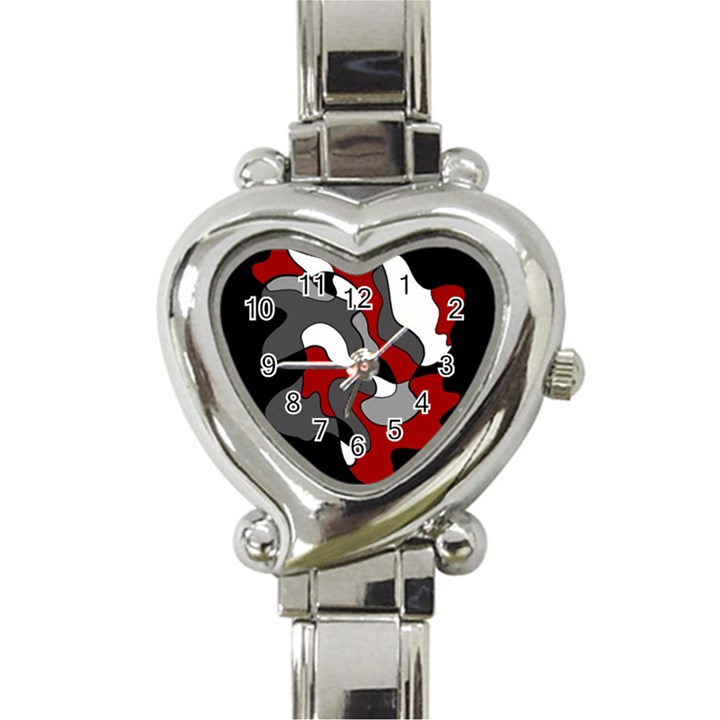 Creative spot - red Heart Italian Charm Watch