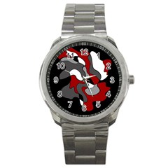 Creative Spot - Red Sport Metal Watch