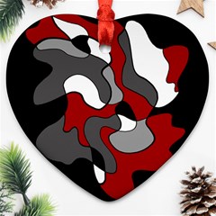 Creative Spot - Red Heart Ornament (2 Sides)